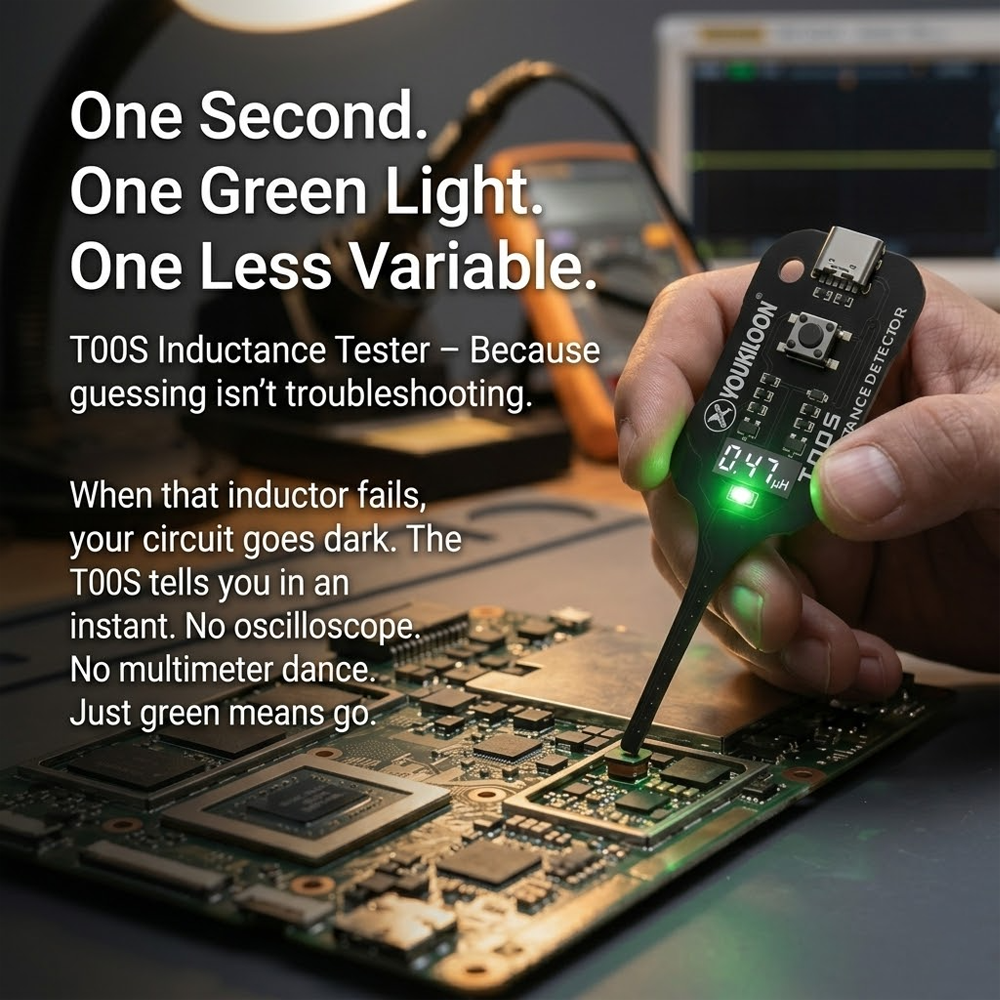 🥳2026 HOT SALE🥳💞50K+ SOLD!💡⚙️ 50% OFF! In-Circuit Inductor Tester – One-button simplicity, clear indicator. Non-contact, rapid diagnosis. A must-have for electronics repair. 📟🕊️