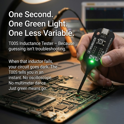 🥳2026 HOT SALE🥳💞50K+ SOLD!💡⚙️ 50% OFF! In-Circuit Inductor Tester – One-button simplicity, clear indicator. Non-contact, rapid diagnosis. A must-have for electronics repair. 📟🕊️