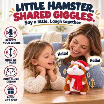 🐹Black Friday Deal 🔥 ✨Talking Hamster Plush – repeats whatever you say, auto head-shaking, hilarious fun for kids & adults.🎁