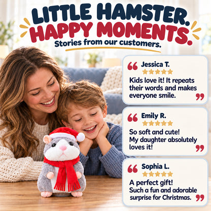 🐹Black Friday Deal 🔥 ✨Talking Hamster Plush – repeats whatever you say, auto head-shaking, hilarious fun for kids & adults.🎁