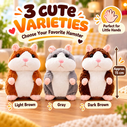 🥳2026 HOT SALE🥳💞50K+ SOLD! 🐹✨ 50% OFF! Talking Hamster Plush – repeats whatever you say, auto head-shaking, hilarious fun for kids & adults. Perfect gift & pet entertainment! 🎁💚