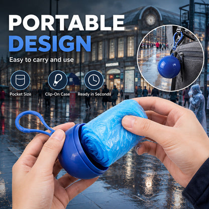upsell 🌧️50% OFF NOW! Pocket‑Size Disposable Raincoat for Unexpected Showers, Compact Ball‑Packaged Waterproof Emergency Poncho, One‑Size‑Fits‑All Lightweight Rain Protection for Travel, Hiking & Outdoor Events