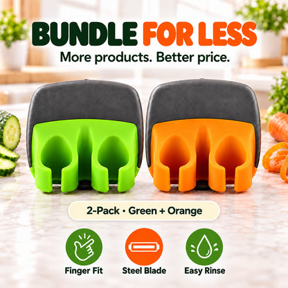 🥳2026 HOT SALE🥳💞50K+ SOLD! 🧣❄️ 50% OFF!Ergonomic Two-Finger Fruit and Vegetable Peeler
