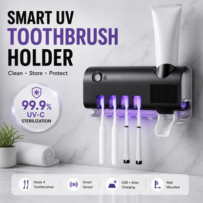 🎁Clearance Sale 50% OFF💥Smart UV Sterilizing Toothbrush Holder🦷