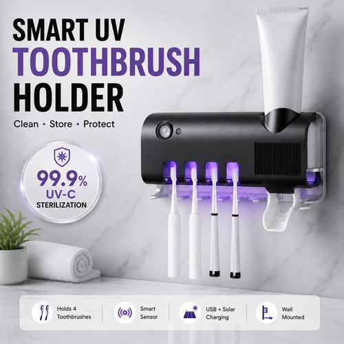 🎁Clearance Sale 50% OFF💥Smart UV Sterilizing Toothbrush Holder🦷