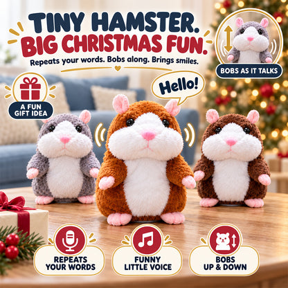 🐹Black Friday Deal 🔥 ✨Talking Hamster Plush – repeats whatever you say, auto head-shaking, hilarious fun for kids & adults.🎁