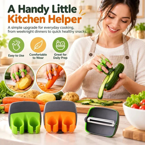 🥳2026 HOT SALE🥳💞50K+ SOLD! 🥕 49% OFF! Ergonomic Two-Finger Fruit and Vegetable Peeler