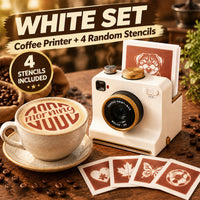 White + 4 Random Stencils