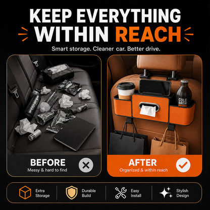 ⏳LAST DAY SALE 50% OFF!!⚡50K+ SOLD!✨Multifunctional car seat rear storage box