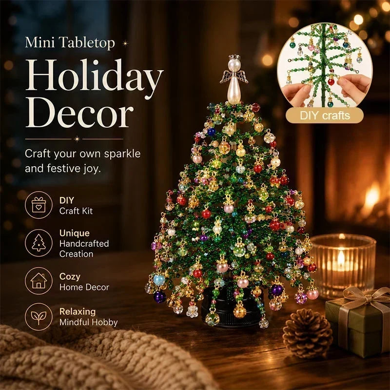 🎄✨ DIY Beaded Christmas Tree Kit – 🎅Create Your Own Sparkling Holiday Decoration🔥