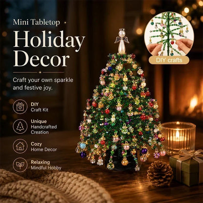 🎄✨ DIY Beaded Christmas Tree Kit – 🎅Create Your Own Sparkling Holiday Decoration🔥