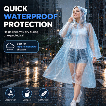 upsell 🌧️50% OFF NOW! Pocket‑Size Disposable Raincoat for Unexpected Showers, Compact Ball‑Packaged Waterproof Emergency Poncho, One‑Size‑Fits‑All Lightweight Rain Protection for Travel, Hiking & Outdoor Events