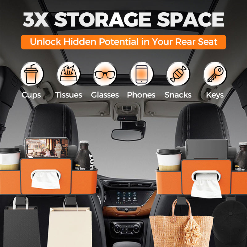 upsell⏳LAST DAY SALE 50% OFF!!⚡50K+ SOLD!✨Multifunctional car seat rear storage box