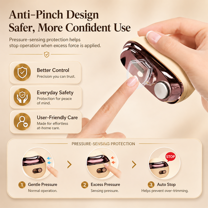 ✂️ LIMITED-TIME 50% OFF! 2-in-1 Smart Electric Nail Clipper & Polisher – Anti-Pinch Safety & LED Light 💅