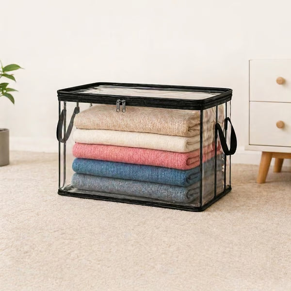 Devareon® ⏰LIMITED TIME 50% OFF! 🏠 Transparent Large-Capacity Dustproof & Moisture-Proof Storage Bag – Perfect for Clothes, Toys, Books & More ✨