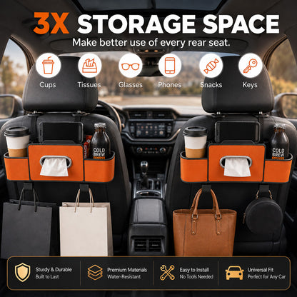 ⏳LAST DAY SALE 50% OFF!!⚡50K+ SOLD!✨Multifunctional car seat rear storage box