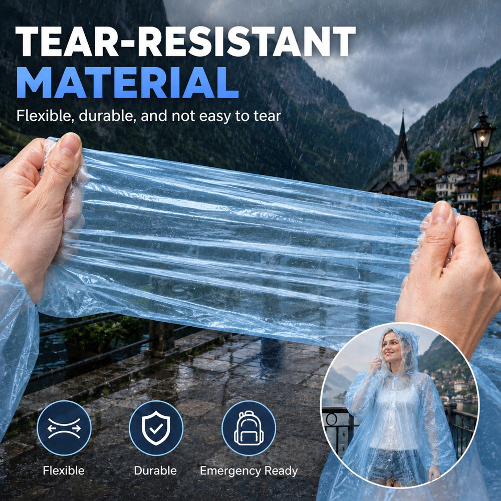 upsell 🌧️50% OFF NOW! Pocket‑Size Disposable Raincoat for Unexpected Showers, Compact Ball‑Packaged Waterproof Emergency Poncho, One‑Size‑Fits‑All Lightweight Rain Protection for Travel, Hiking & Outdoor Events