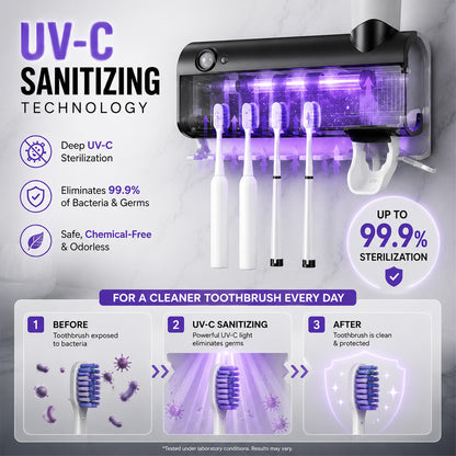 🎁Clearance Sale 50% OFF💥Smart UV Sterilizing Toothbrush Holder🦷