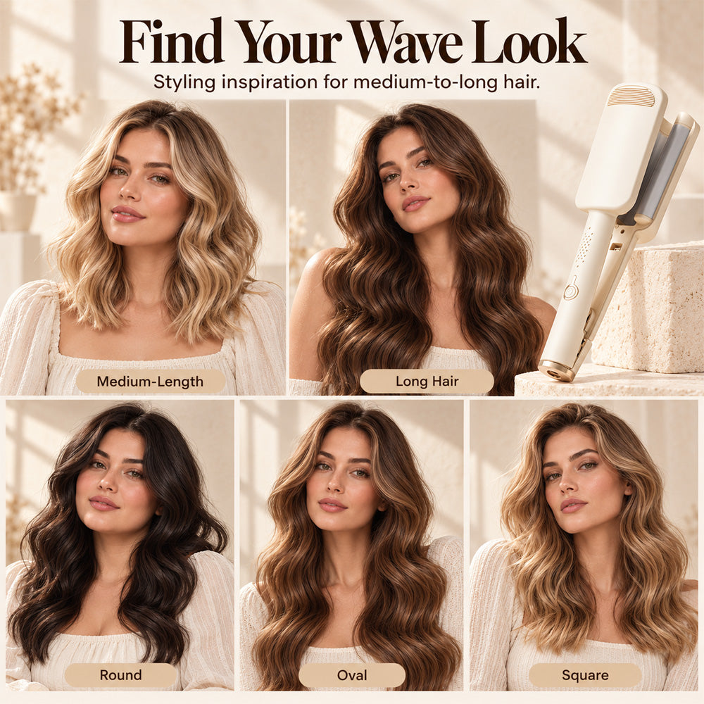 upsell🌸 LIMITED-TIME 50% OFF! ✨ 32MM Wavy Hair Curler – Big Bouncy Curls, 4 Adjustable Heat Settings & Negative Ion Care – Salon-Quality Styling at Home 💇‍♀️