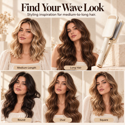 upsell🌸 LIMITED-TIME 50% OFF! ✨ 32MM Wavy Hair Curler – Big Bouncy Curls, 4 Adjustable Heat Settings & Negative Ion Care – Salon-Quality Styling at Home 💇‍♀️