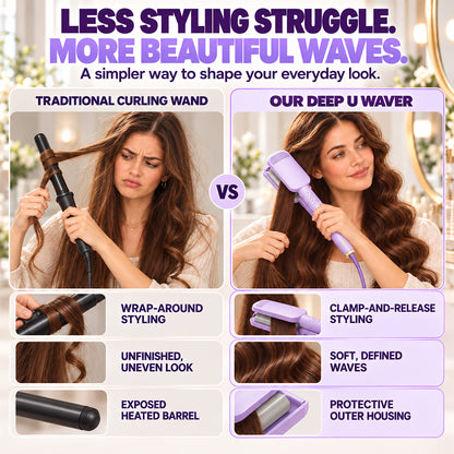 🌸 LIMITED-TIME 50% OFF! ✨ 32MM Wavy Hair Curler – Big Bouncy Curls, 4 Adjustable Heat Settings & Negative Ion Care – Salon-Quality Styling at Home 💇‍♀️