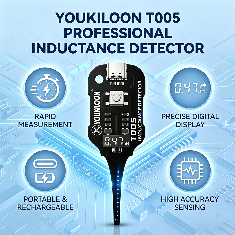 🥳2026 HOT SALE🥳💞50K+ SOLD!💡⚙️ 50% OFF! In-Circuit Inductor Tester – One-button simplicity, clear indicator. Non-contact, rapid diagnosis. A must-have for electronics repair. 📟🕊️