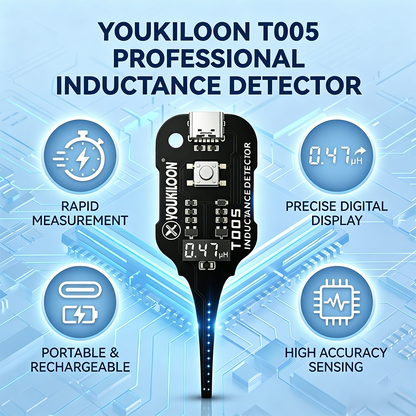 🥳2026 HOT SALE🥳💞50K+ SOLD!💡⚙️ 50% OFF! In-Circuit Inductor Tester – One-button simplicity, clear indicator. Non-contact, rapid diagnosis. A must-have for electronics repair. 📟🕊️