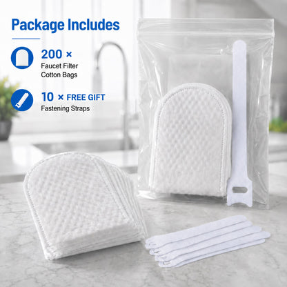 🔥LAST DAY 50% OFF🔥💧Faucet Filter Cotton Bags - Universal, 100 PCS Splash-Proof Faucet Filter 🌟Set