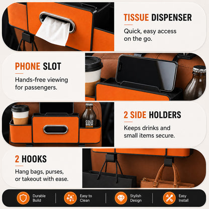⏳LAST DAY SALE 50% OFF!!⚡50K+ SOLD!✨Multifunctional car seat rear storage box