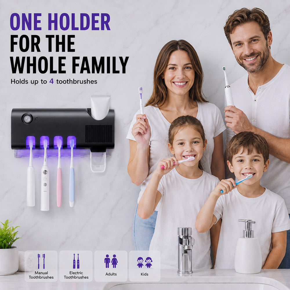 🎁Clearance Sale 50% OFF💥Smart UV Sterilizing Toothbrush Holder🦷