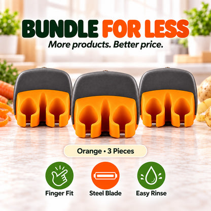 🥳2026 HOT SALE🥳💞50K+ SOLD! 🧣❄️ 50% OFF!Ergonomic Two-Finger Fruit and Vegetable Peeler