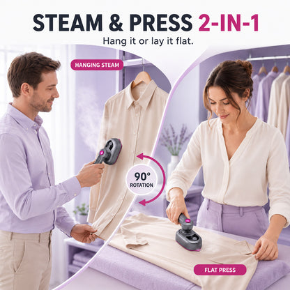 upsell💨💞2026 HOT SALE 50% OFF! 🧺Garment Steamer for Clothes Portable Travel Clothing Steamer Iron📍GB