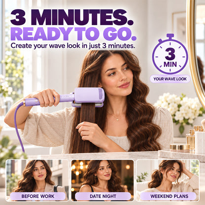 🌸 LIMITED-TIME 50% OFF! ✨ 32MM Wavy Hair Curler – Big Bouncy Curls, 4 Adjustable Heat Settings & Negative Ion Care – Salon-Quality Styling at Home 💇‍♀️