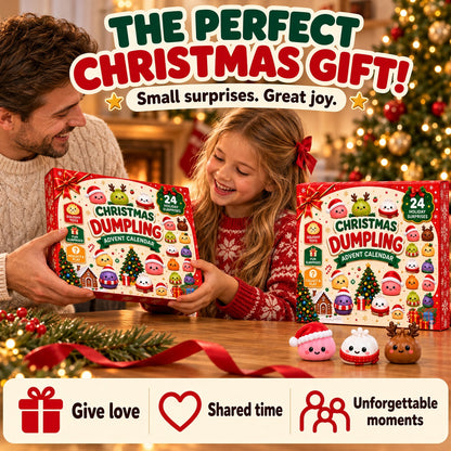 upsell🔥LIMITED-TIME 50% OFF! 2026 Christmas Dumpling Advent Calendar, 24-Day Countdown • Twenty Four Days Of Squishy - Dumpling Advent Calendar