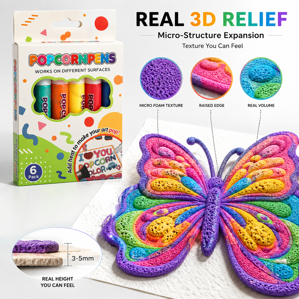 🌟Save 50% by ordering today丨IEY® 3D Relief Art Pen – Turn Flat Drawings Into Touchable 3D Art🔥