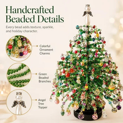 🎄✨ DIY Beaded Christmas Tree Kit – 🎅Create Your Own Sparkling Holiday Decoration🔥