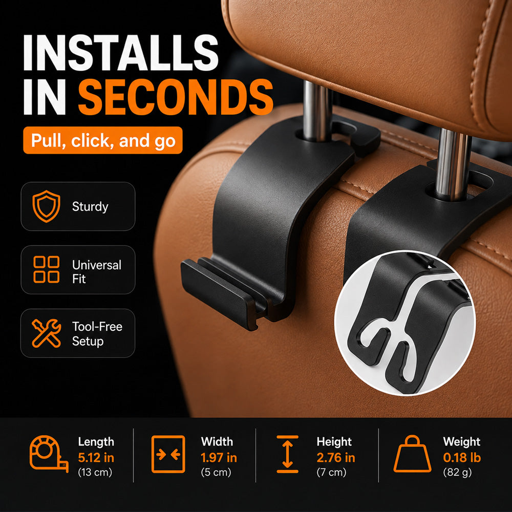 ⏳LAST DAY SALE 50% OFF!!⚡50K+ SOLD!✨Multifunctional car seat rear storage box