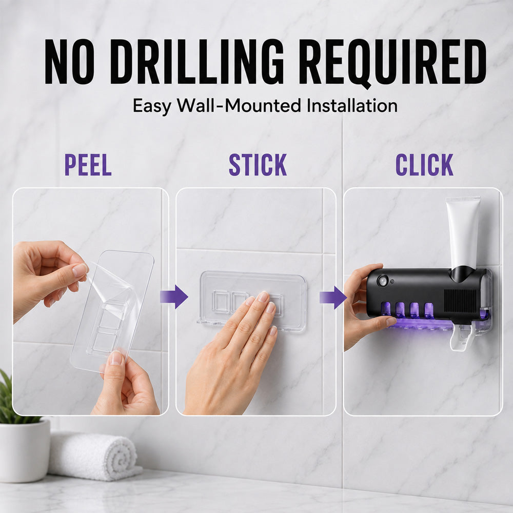 🎁Clearance Sale 50% OFF💥Smart UV Sterilizing Toothbrush Holder🦷