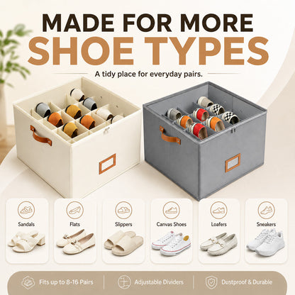 🔥 49% OFF | Shoe Chaos? Fixed! 👟 Smart Shoe Organizer