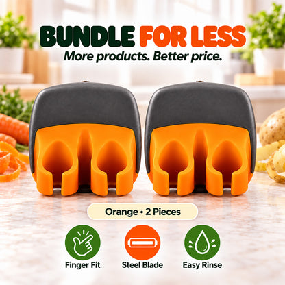 🥳2026 HOT SALE🥳💞50K+ SOLD! 🧣❄️ 50% OFF!Ergonomic Two-Finger Fruit and Vegetable Peeler