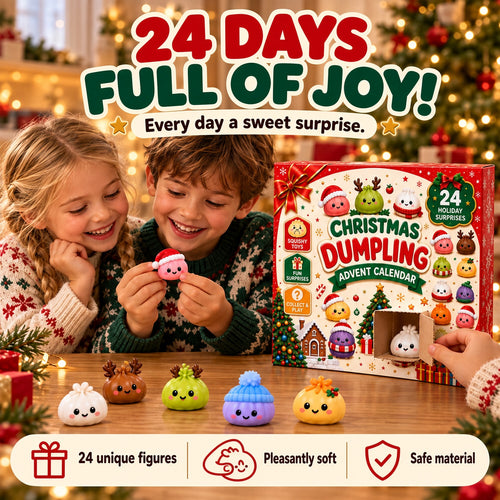 upsell🔥LIMITED-TIME 50% OFF! 2026 Christmas Dumpling Advent Calendar, 24-Day Countdown • Twenty Four Days Of Squishy - Dumpling Advent Calendar