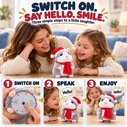 🐹Black Friday Deal 🔥 ✨Talking Hamster Plush – repeats whatever you say, auto head-shaking, hilarious fun for kids & adults.🎁