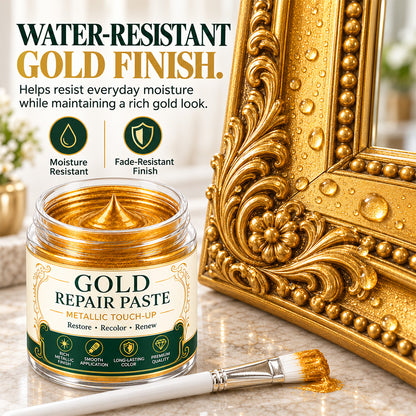 Gold Metallic Refinishing Repair Paste with Brush