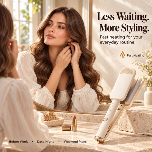 upsell🌸 LIMITED-TIME 50% OFF! ✨ 32MM Wavy Hair Curler – Big Bouncy Curls, 4 Adjustable Heat Settings & Negative Ion Care – Salon-Quality Styling at Home 💇‍♀️