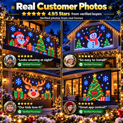 💥LIMITED‑TIME 50% OFF! 🎄 Upgraded Smart Animated Christmas Lights 📱 Tap, Glow & Enjoy the Christmas Magic✨Connect multiple lights – create a shared lighting pattern via the app