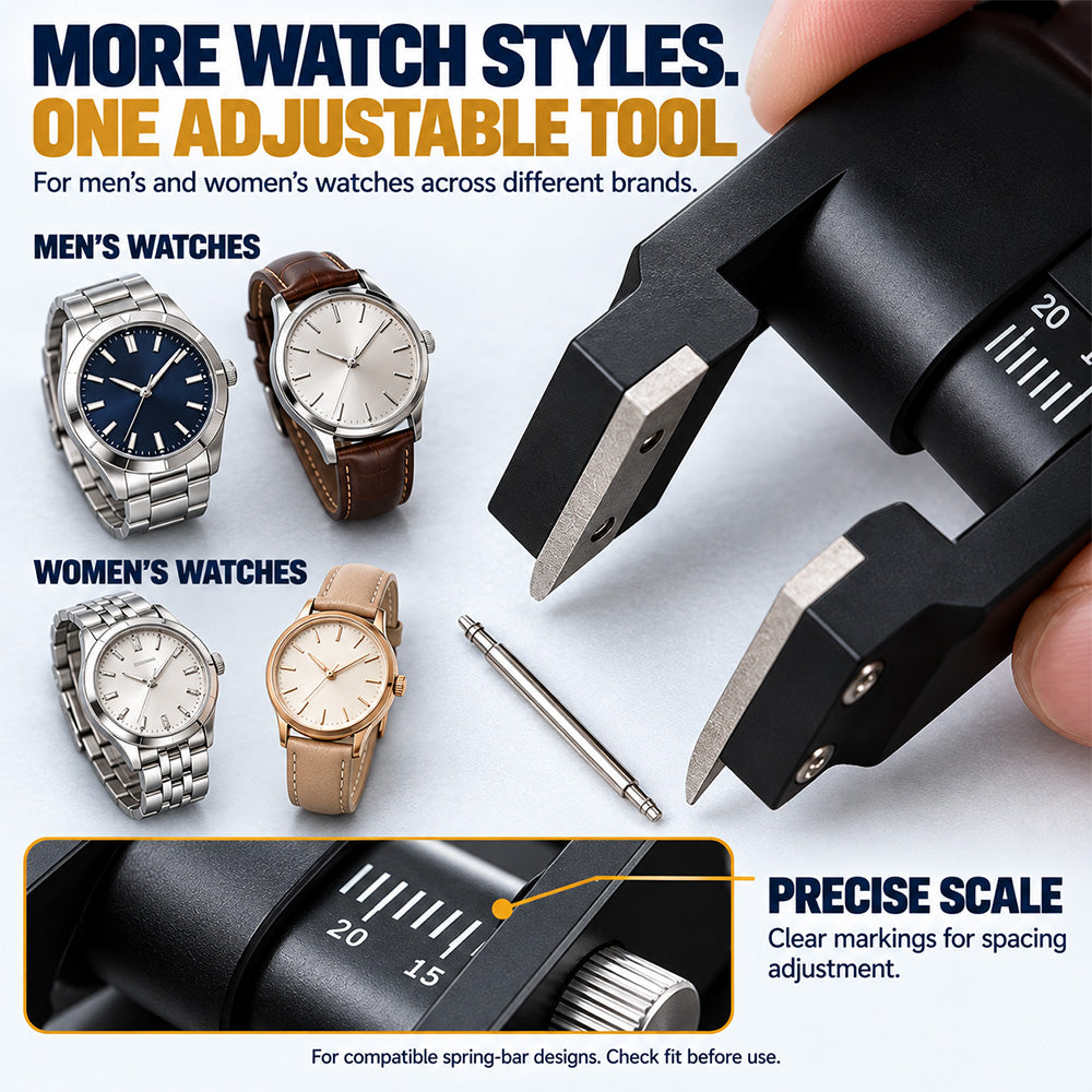 Watch Repair Tool V Shaped Spring Bar Pliers and Tweezers Kit for Strap Removal