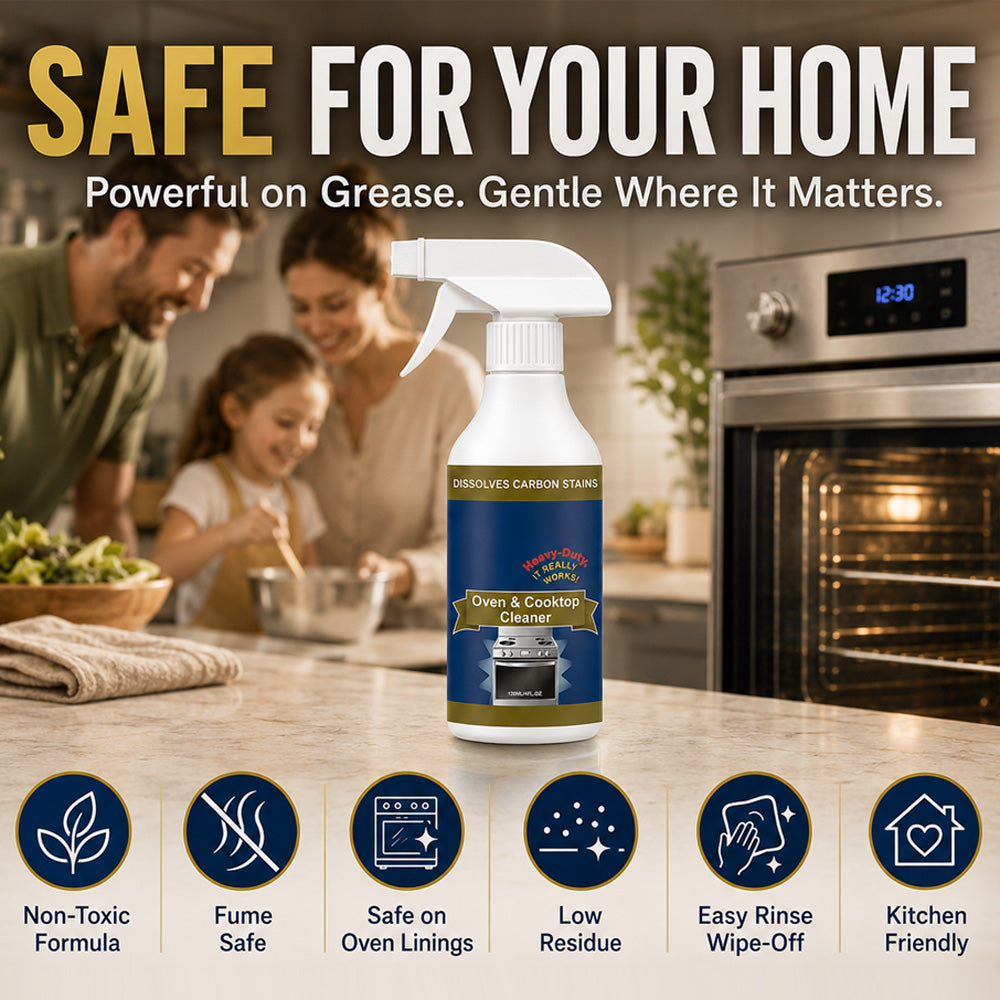 🔥LAST DAY 50% OFF🔥Heavy Duty Oven & Cooktop Cleaner Spray🧼