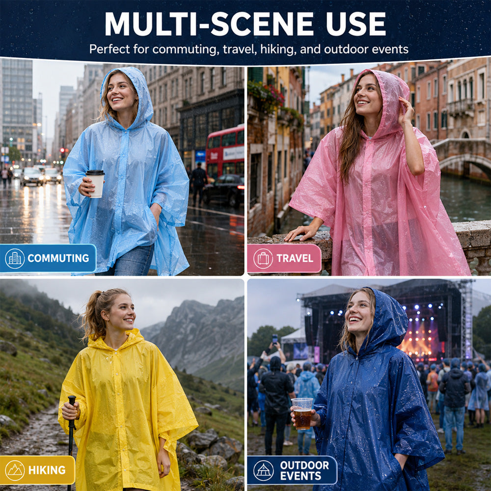 upsell 🌧️50% OFF NOW! Pocket‑Size Disposable Raincoat for Unexpected Showers, Compact Ball‑Packaged Waterproof Emergency Poncho, One‑Size‑Fits‑All Lightweight Rain Protection for Travel, Hiking & Outdoor Events