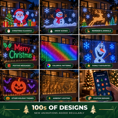 💥LIMITED‑TIME 50% OFF! 🎄 Upgraded Smart Animated Christmas Lights 📱 Tap, Glow & Enjoy the Christmas Magic✨Connect multiple lights – create a shared lighting pattern via the app