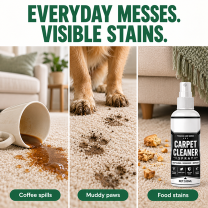 🏆 🏆Last Day Special Price £9.49! 🛋️Buy 1 Get 1 Free🎁 Deep Clean Carpet Spray – Industrial-Strength Formula | Perfect for Auto Interiors, Sofas & Rugs, Effortless Stain Removal ✨